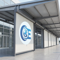 Stores verticaux électriques noirs en tissu uni, intelligents, intégrés, automatiques, pour extérieur, avec fermeture éclair, protection UV 100%