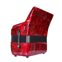 OEM High Quality Professional 30 Keys 48 Bass 3 Registers Red Blue Celluloid Wood Portable Piano Keyboard Accordion Chromatic