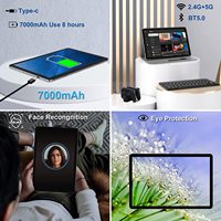 Tablet Layar Besar 10.1 Inci Android 15 Baterai 6000mAh CPU Octa-core RAM 12GB ROM 512GB Kamera 13MP Tablet PC