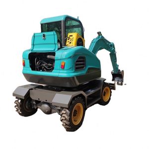 Miniexcavadora de Ruedas de 4 Toneladas para Construcción con Accesorios Opcionales - Product Image 5