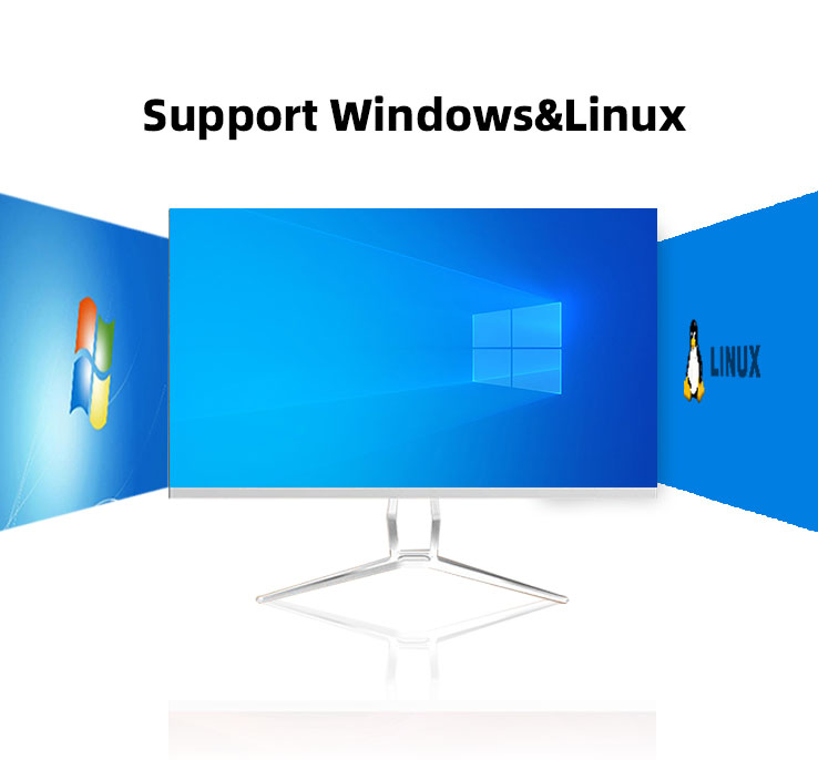 Qotom Q170P Computer J3710 Processor AES-NI Quad Core Fanless Mini PC (4G RAM+64G SSD)