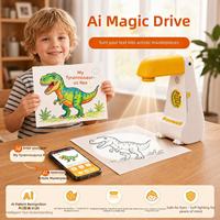 Projecteur de dessin Doodle Beam T100 pour enfants, jouet éducatif avec lumières et pochoirs, 3 à 6 ans