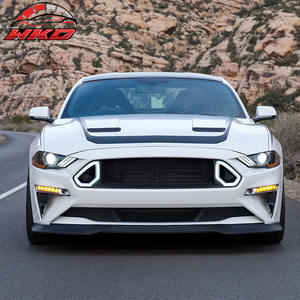 Lèvre de pare-chocs avant pour Ford Mustang GT 2018-2023 Style R Spec Non peint PP Splitter Diffuseur Garde-boue de menton Protection - Product Image 2