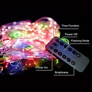 Hot Selling 9.8ft 3x3m Holiday <b>Garden</b> Wedding USB Powered Multicolor RGB Smart Fairy <b>String</b> Christmas LED Curtain Lights - Product Image 5
