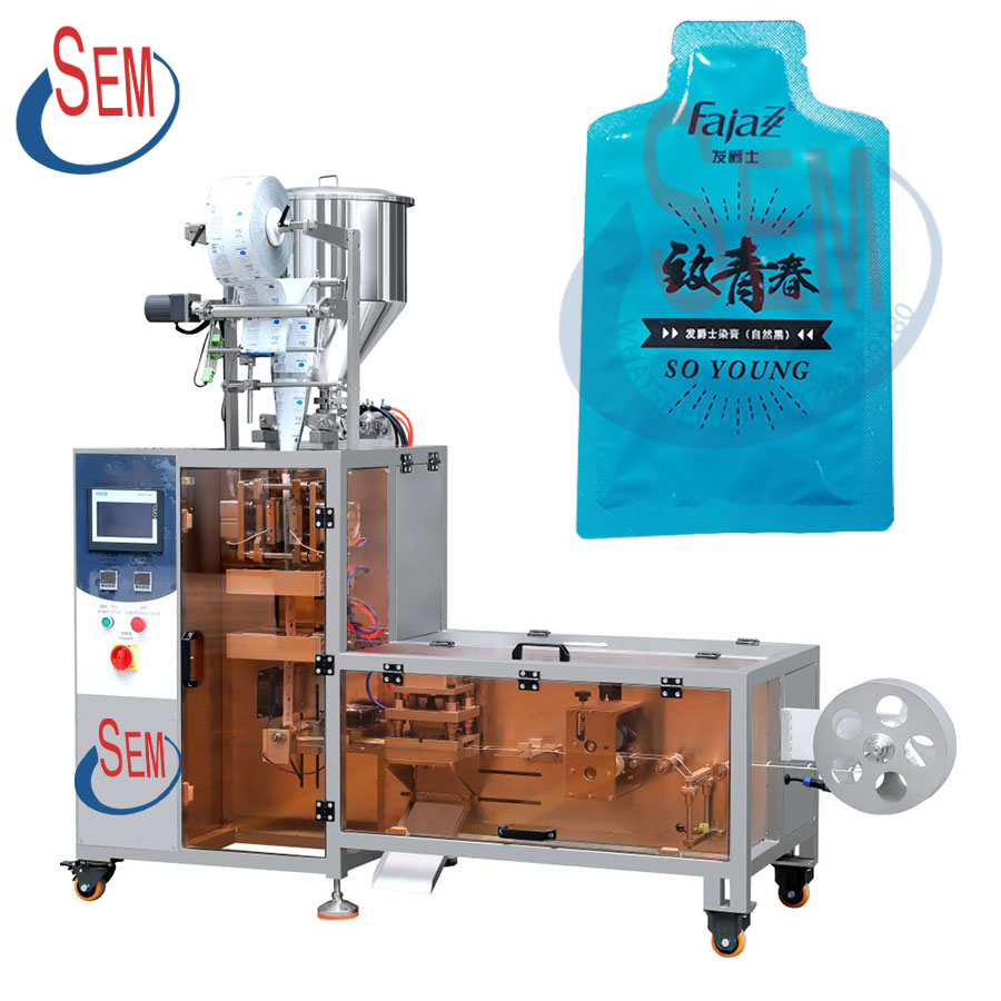 Несимметричная автоматическая упаковочная машина для саше в форме нескольких полос