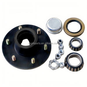 Essieu de <span class=keywords><strong>remorque</strong></span> en acier neuf de haute qualité DAYTOP 4/5/6 boulons, ensemble de moyeu d'essieu, <span class=keywords><strong>tambour</strong></span> de <span class=keywords><strong>frein</strong></span>, capacité de 500 à 3000 kg pour <span class=keywords><strong>bateau</strong></span>/camion/caravane - Product Image 3