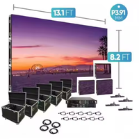 Écran LED de scène extérieur P3.9 de 12 m², P3.91, P2.9, P2.6, P1.9, 2 x 3 mètres, écran LED de location pour événements et concerts