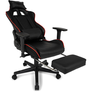 Chaise de bureau ergonomique professionnelle inclinable à 160°, chaise de jeu E-sports noire avec accoudoirs réglables en 3D - Product Image 3