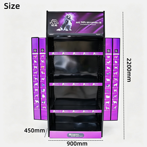 Espositore in Metallo Personalizzato Moderno per Negozi di Prodotti per la Pulizia degli Animali Domestici, Giocattoli, Accessori, Snack per Cani e Gatti - Product Image 2