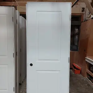 2 Panel Arch Top White Painted Fully Finished Interior Wood Hollow Core Prehung Moulded Doors