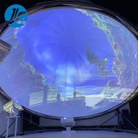 Expérience immersive interactive en dôme à 360 degrés avec projection et suivi de mouvement pour parcs à thème/musées/salles de jeux