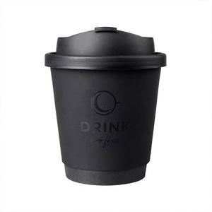 <b>Disposable</b> Black 8oz 12oz 16oz 20oz 24oz Coffee <b>Cups</b> Double Wall <b>Cup</b> Custom logo Compostable Takeway - Product Image 4