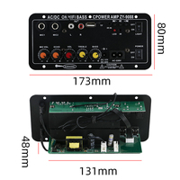 ZYD9088 Mini Carte d'Amplificateur Hi-Fi avec Interfaces BT TF Card USB 30-120W pour Haut-Parleur 4 Ohm 40W Module d'Amplification Audio 110V-220V-12V-24V