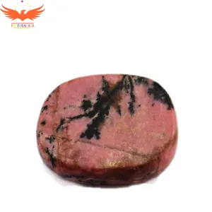 HY China Wholesale 45*35*7mm palm stone engraved stones flat