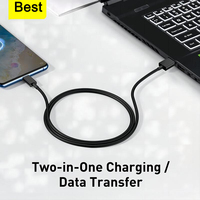 Kabel Data Micro USB Ramah Lingkungan V8 untuk Ponsel, Kabel Charger USB 2M