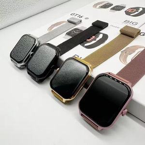 베스트셀러 GT16 스마트워치 Y13 사각형 밀라니즈 스틸 스트랩 통화 및 메시지 알림 스포츠 만보계 - Product Image 5