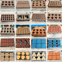 Chaîne de production complète de machines semi-automatiques de fabrication de blocs creux en ciment de qualité fiable pour usines de briques en béton de petite et moyenne taille