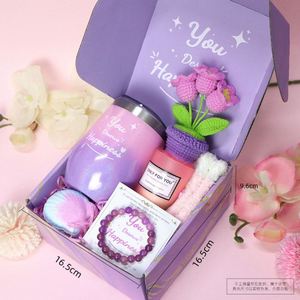 Ladies Self Care Tumbler Scented <b>Candle</b> Birthday Gift Card Shower Luxury <b>Bath</b> Spa Gift Set 2026 New Product Gift Items - Product Image 4