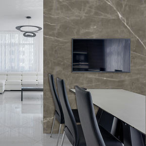 Panel de Pared UV Directo de Fábrica, Decoración Dorada, Grano de Mármol Blanco Lavado, Lámina de PVC con Aspecto de Mármol, Material Decorativo para Interiores - Product Image 1