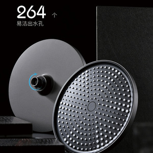Round Silicone <b>Shower</b> Head 264 Holes Pressurized Rain Spray Modern Design Adult <b>Bath</b> <b>Set</b> - Product Image 1