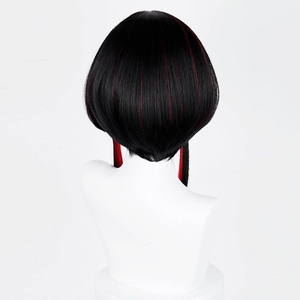 Perruque synthétique Ahri noire et <span class=keywords><strong>rouge</strong></span> mélangée de 40 cm, longueur moyenne, pour cosplay LOL League of Legends, idéale pour les fêtes d'Halloween et <span class=keywords><strong>l</strong></span>'anime, vente <span class=keywords><strong>en</strong></span> gros - Product Image 5