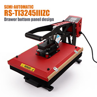 Mesin Press Panas Semi-Otomatis TI3245IIIZC A3 Flatbed Baru, Listrik, untuk Seni Gambar, Garansi 1 Tahun, Penggunaan Rumah, Kaos, Mouse Pad