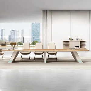 Fancy simple conference table design elegant meeting room table wooden boardroom table