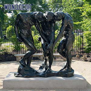 Famosa Decoración de Jardín al Aire Libre, Escultura Clásica de Hombre en Bronce, Estatua de Rodin <span class=keywords><strong>Shadow</strong></span> - Product Image 4