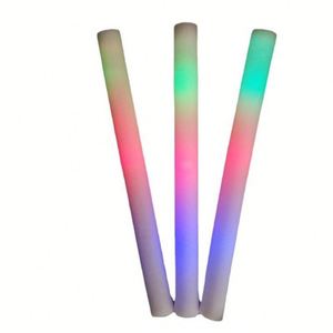Custom 18.5 Inch Colorful LED Glow Foam Stick Logo Flashing <b>Light</b> Baton Night Run <b>Party</b> Cheering 48cm Promotional <b>Party</b> Supplies - Product Image 1