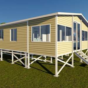 Maison préfabriquée chinoise extensible en conteneur, 2 étages, toit plat, maisonnette préfabriquée de luxe, 20-40 pieds, usage hôtelier, terrasse étanche - Product Image 3