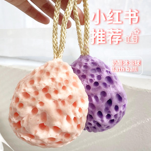 Éponge de bain en nid d'abeille naturelle, absorbante, exfoliante, pour le corps, brosse de bain longue durée pour enfants et adultes - Product Image 3