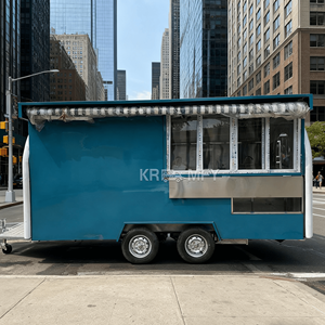 Remorque alimentaire mobile entièrement équipée, personnalisée, économique, pour la vente de crêpes, avec bar intégré, pour la vente ambulante et les voyages en extérieur - Product Image 5