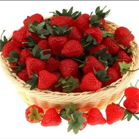 Fraises artificielles géantes en plastique, simulation de fraises, fruits artificiels réalistes, faux fruits de cuisine, décoration de la maison