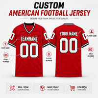 Camisetas de Fútbol Americano Profesionales al por Mayor para Hombre, 100% Poliéster, Anti-UV, Secado Rápido, Transpirables, Cosidas, Personalizadas