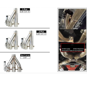 Nuevo 2,5 "63mm 3,0" 76mm Escape eléctrico 3 salidas Downpipe <span class=keywords><strong>E</strong></span>-Cutout Cut Out Valve con control remoto inalámbrico - Product Image 3