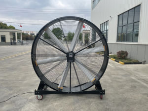 Ventilateur HVLS sur pied mobile à 4 roues, 0,35 kW, 220 V, pour salle de sport - Product Image 3