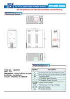 Reignpower 480W 10A 48V affichage numérique alimentation sur Rail DIN 480W puissance de sortie unique 48v alimentation cc alimentation PFC