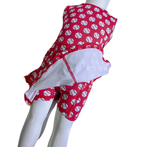 Custom Kids Golf Sleeveless Outfit One Piece Tennis Wear Sports Women Golf Tennis Dress With Shorts - Product Image 2