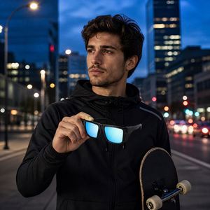 <span class=keywords><strong>Occhiali</strong></span> da <span class=keywords><strong>Sole</strong></span> Sportivi alla Moda per Ciclismo all'Aperto, Protezione UV Z87, <span class=keywords><strong>Occhiali</strong></span> Protettivi Anti-UV Eleganti per la Protezione degli Occhi - Product Image 4