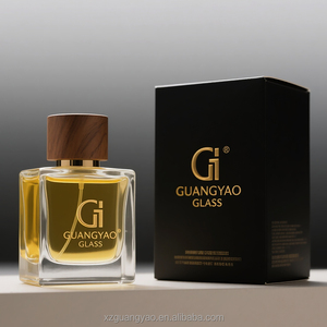 Bán Buôn Giá Hình Chữ Nhật Chai Thủy Tinh Chăm Sóc Da Huyết Thanh 50Ml Rỗng Thủy Tinh Trong Suốt Phun Chai Với Gỗ Cap Bơm Phun - Product Image 4