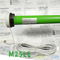 Moteur tubulaire électrique 25 mm avec télécommande Bluetooth, silencieux, intelligent, accessoire pour rail de rideau, idéal pour cuisine et salon modernes