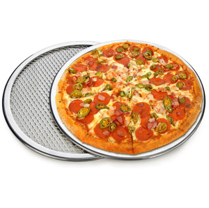 6/7/8/9/10/11/12 inch liền mạch nhôm bánh <span class=keywords><strong>Pizza</strong></span> dây Chảo nướng khay kim loại lưới công cụ nhà bếp bánh <span class=keywords><strong>pizza</strong></span> phụ kiện - Product Image 4