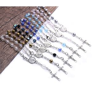 Bracelet <span class=keywords><strong>de</strong></span> prière en cristal <span class=keywords><strong>de</strong></span> Rosario <span class=keywords><strong>de</strong></span> <span class=keywords><strong>Fatima</strong></span>, croix religieuse, cadeau <span class=keywords><strong>de</strong></span> catholicisme, chapelet - Product Image 3