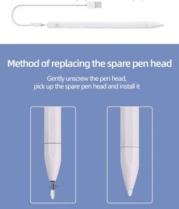 202607 Lápiz Óptico para <span class=keywords><strong>Apple</strong></span> <span class=keywords><strong>Pencil</strong></span> de 1ª y 2ª Generación, Puntas de Repuesto para iPad Pro - Product Image 4