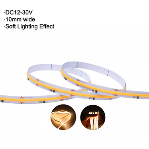 IP20 DC12-30V bivolt กว้าง480LEDs/M ความหนาแน่นสูง15วัตต์/เมตรแสงนุ่มตัดได้10mm แถบ LED ซังกว้าง - Product Image 1