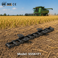 Chaîne agricole de type S S55K1F1 pour moissonneuse-batteuse, pièce de rechange avec attache, chaîne de machine durable