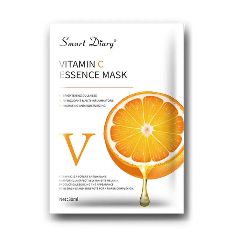 Orange VC Fresh Hydrating Mask Factory Direct Whitening Hydrating Anti-Aging High Quality VC Mask