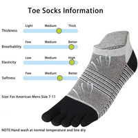 Chaussettes de sport coupe basse anti-ampoules à la cheville Chaussettes de course personnalisées pour hommes