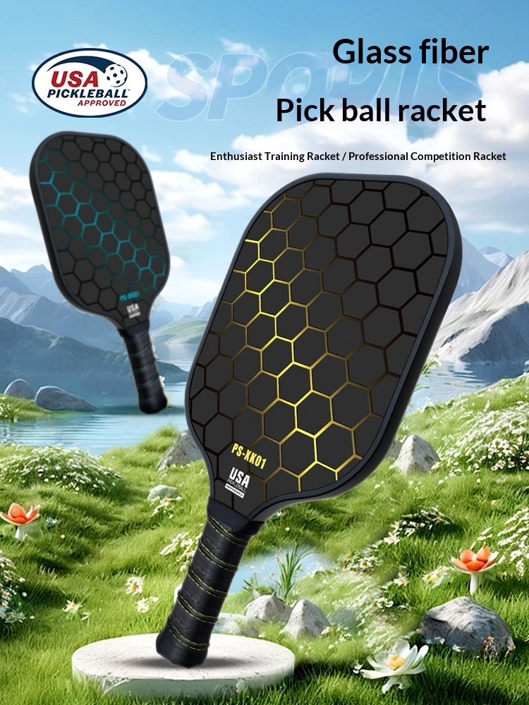 Factory Customizable Training Edgeless Pickleball Paddles Carbon Fiber Honeycomb Core Lightweight Square Wholesale XY Brand 16