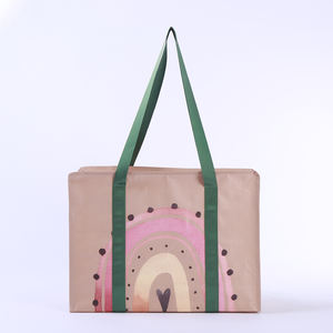 กระเป๋าผ้าทอ PP พิมพ์ลายสีสันสดใส - Product Image 3